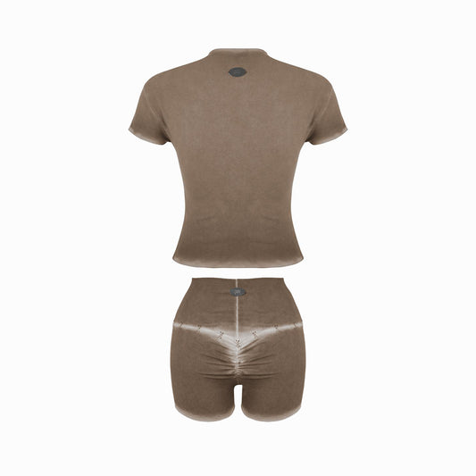 Valkrie Set Tee Short Brown