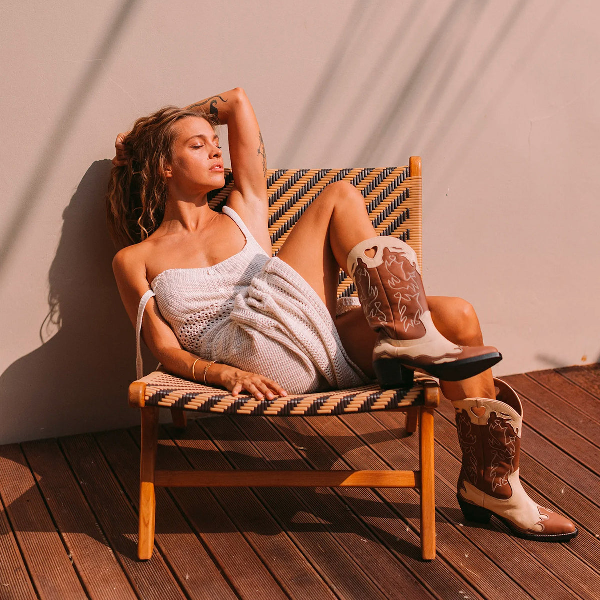 Cream Caramel Boots