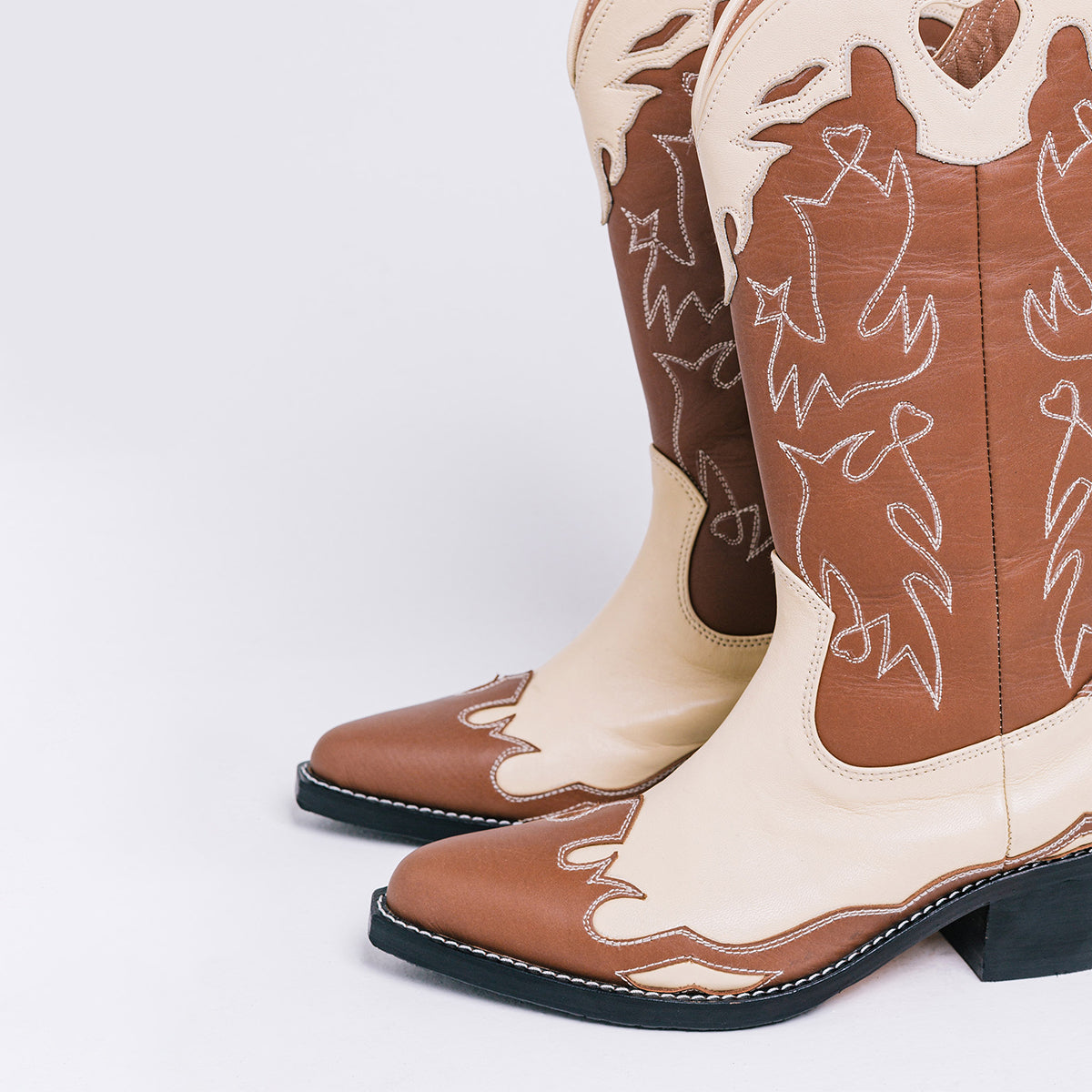 Cream Caramel Boots