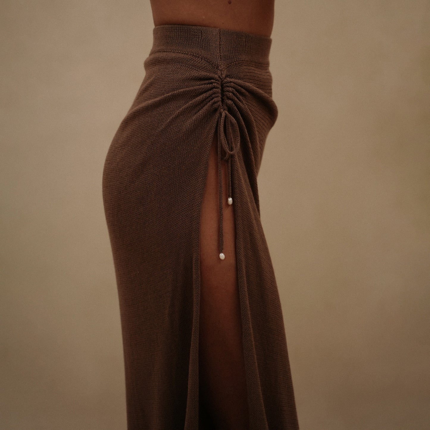 ANDRIANA SKIRT IN BRONZE