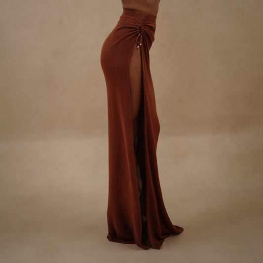 ANDRIANA SKIRT IN BRONZE