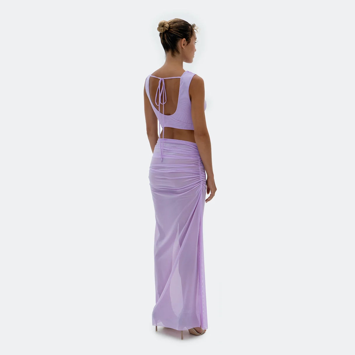 Muse Top & Skirt In Lavender