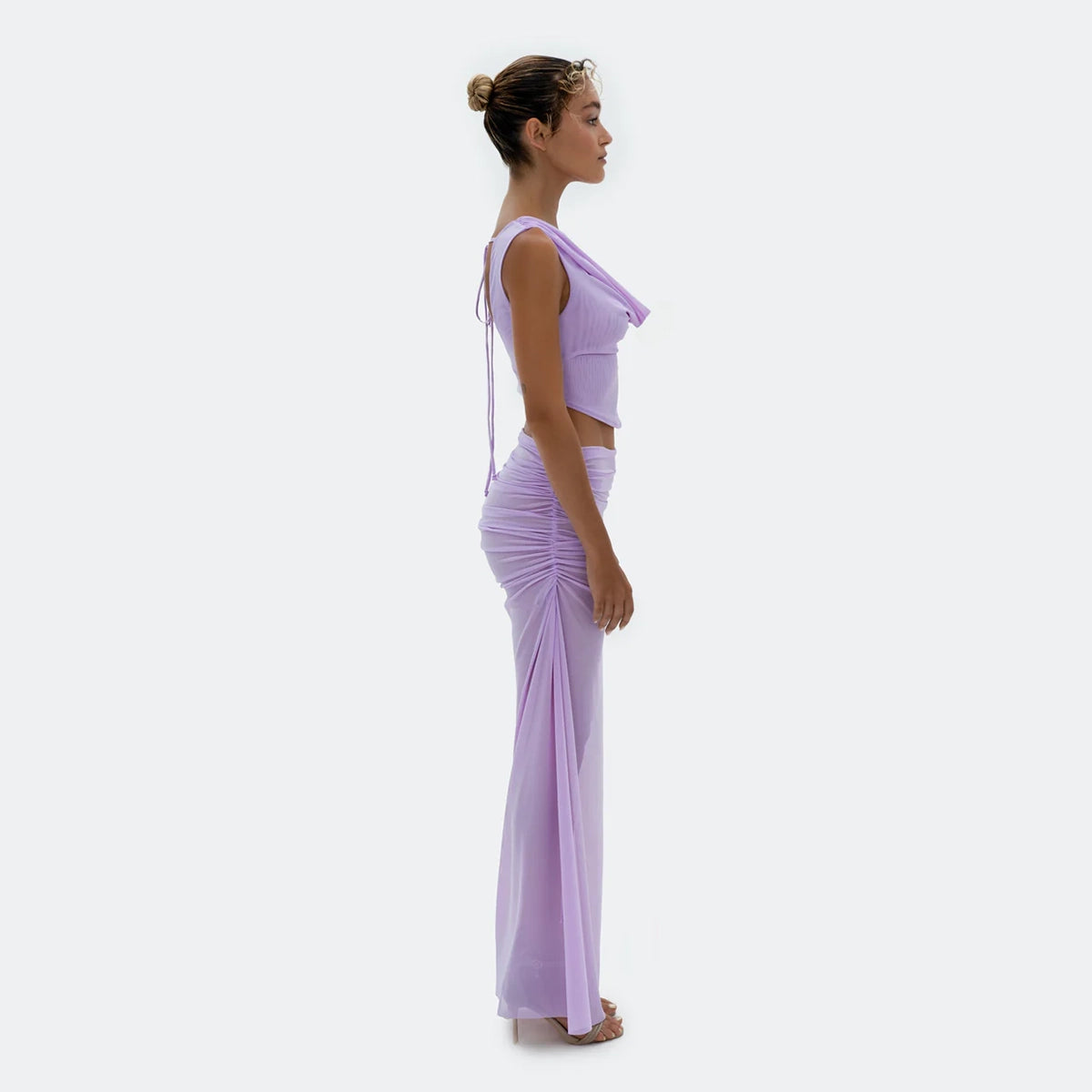 Muse Top & Skirt In Lavender