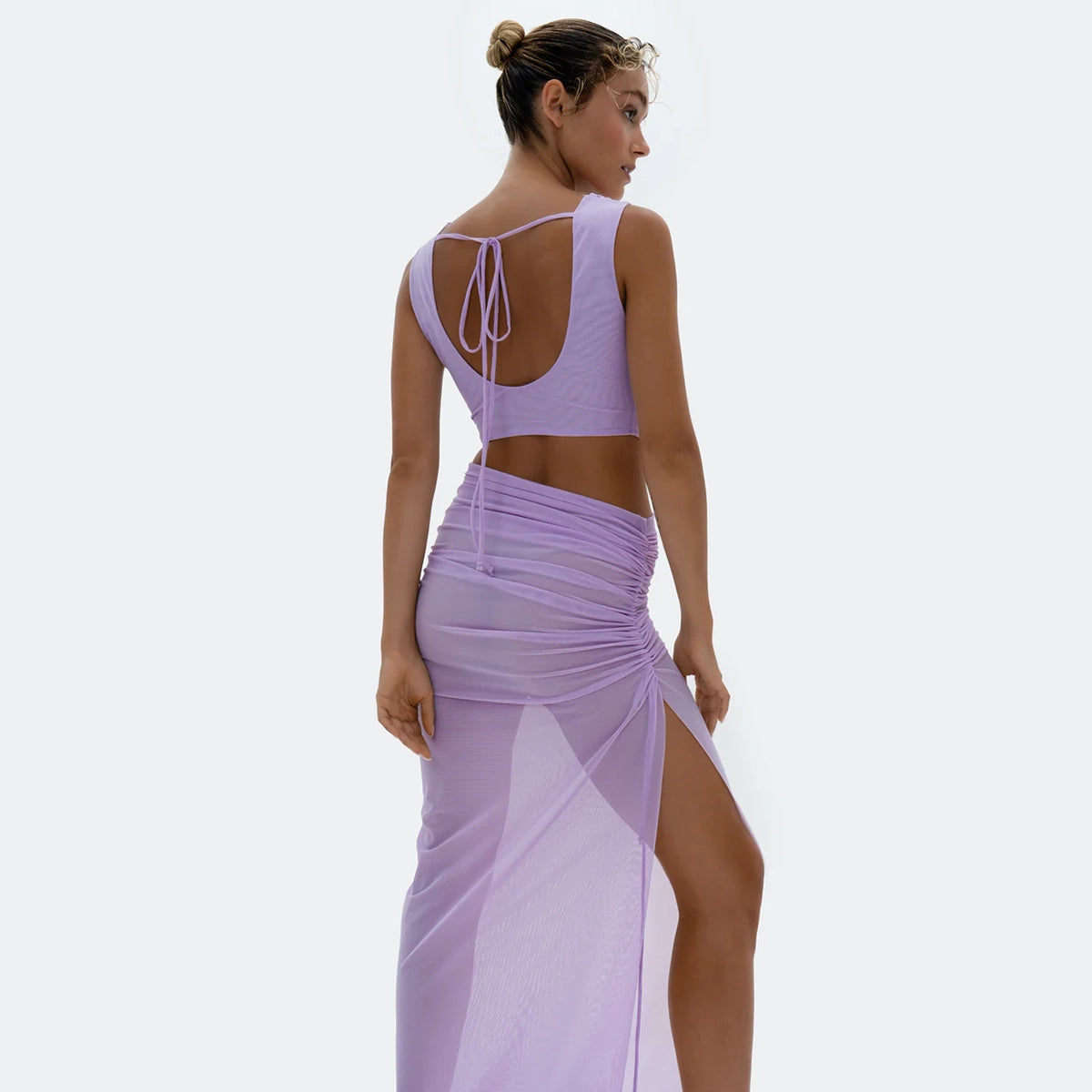 Muse Top & Skirt In Lavender