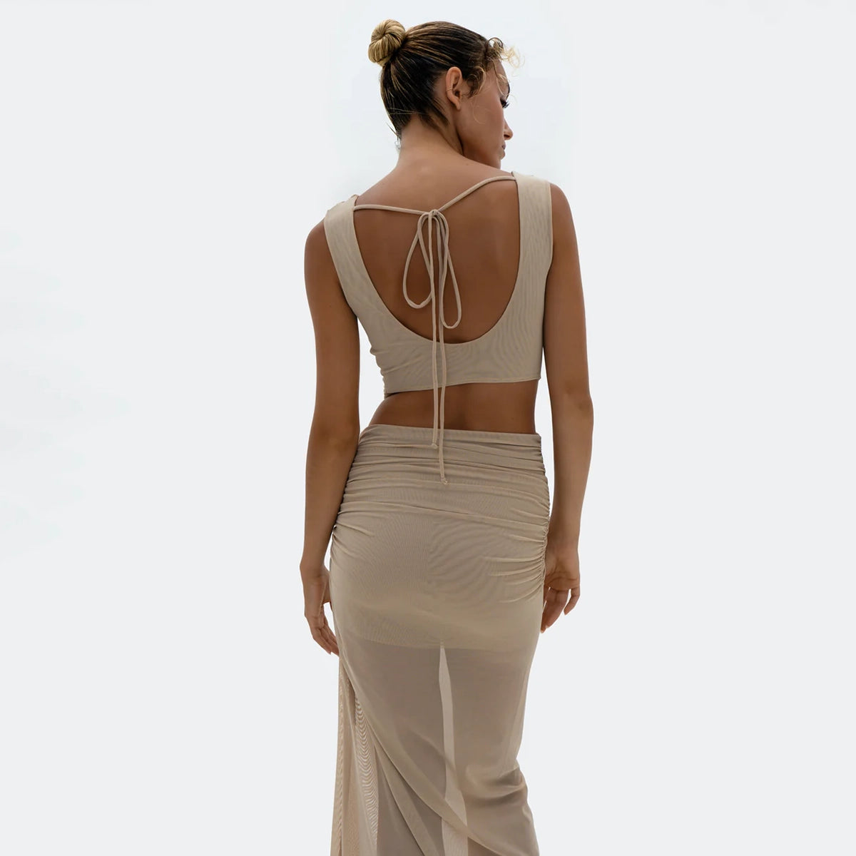 Muse Top & Skirt In Skin
