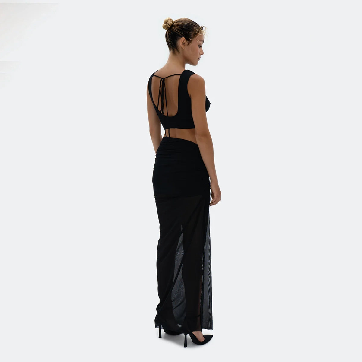 Muse Top & Skirt In Black