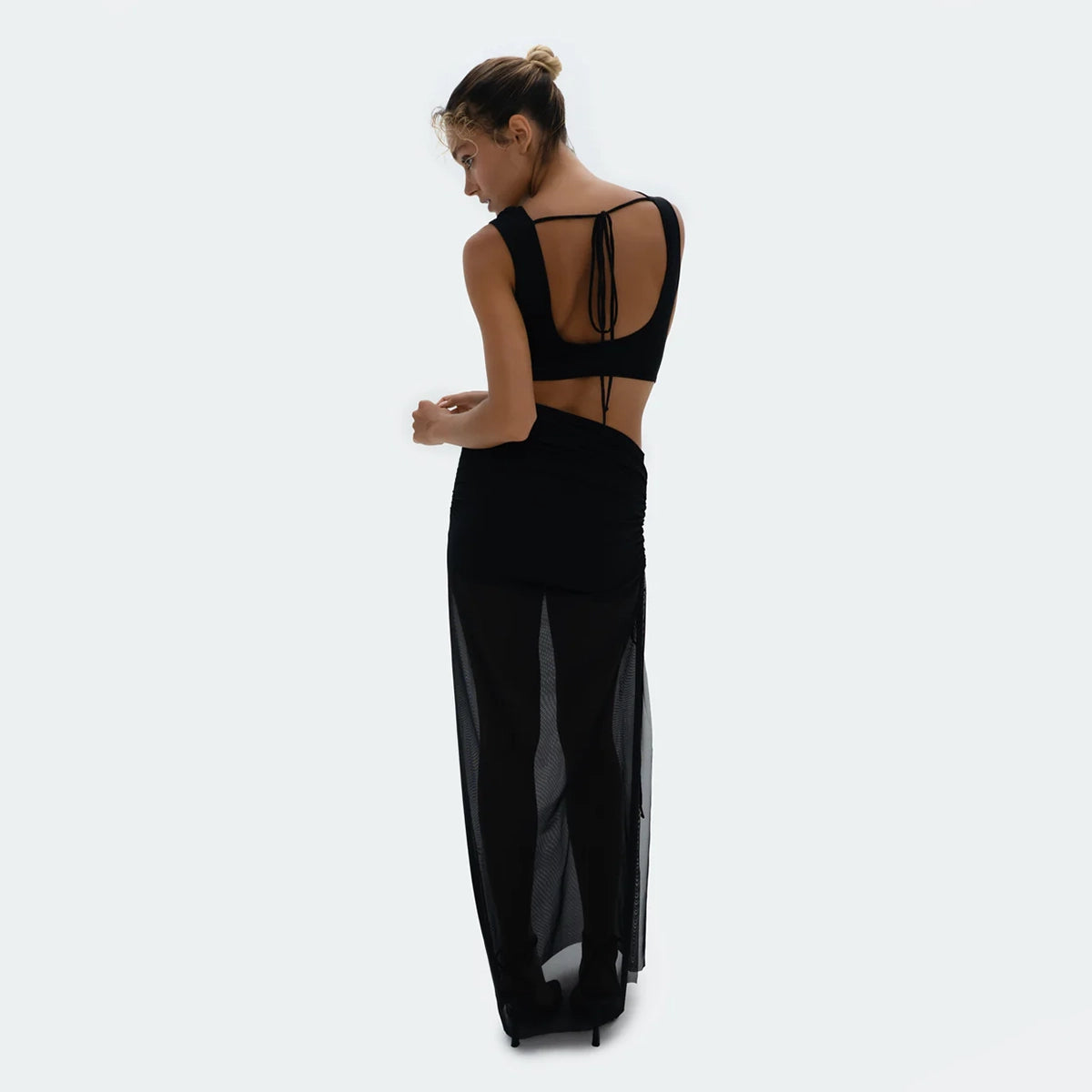 Muse Top & Skirt In Black