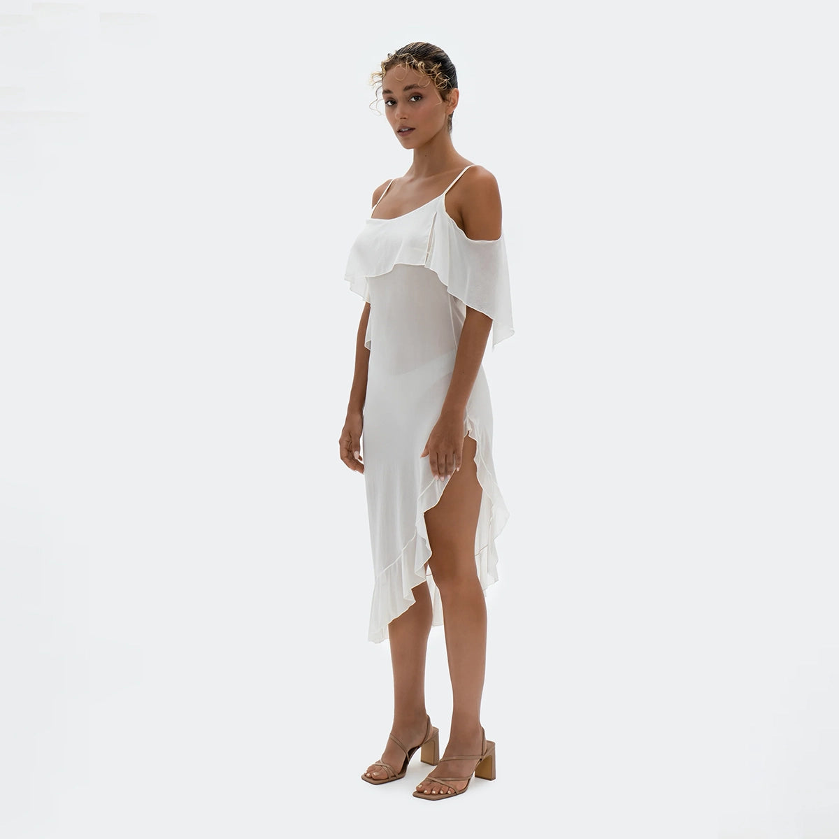 Silky Dress White