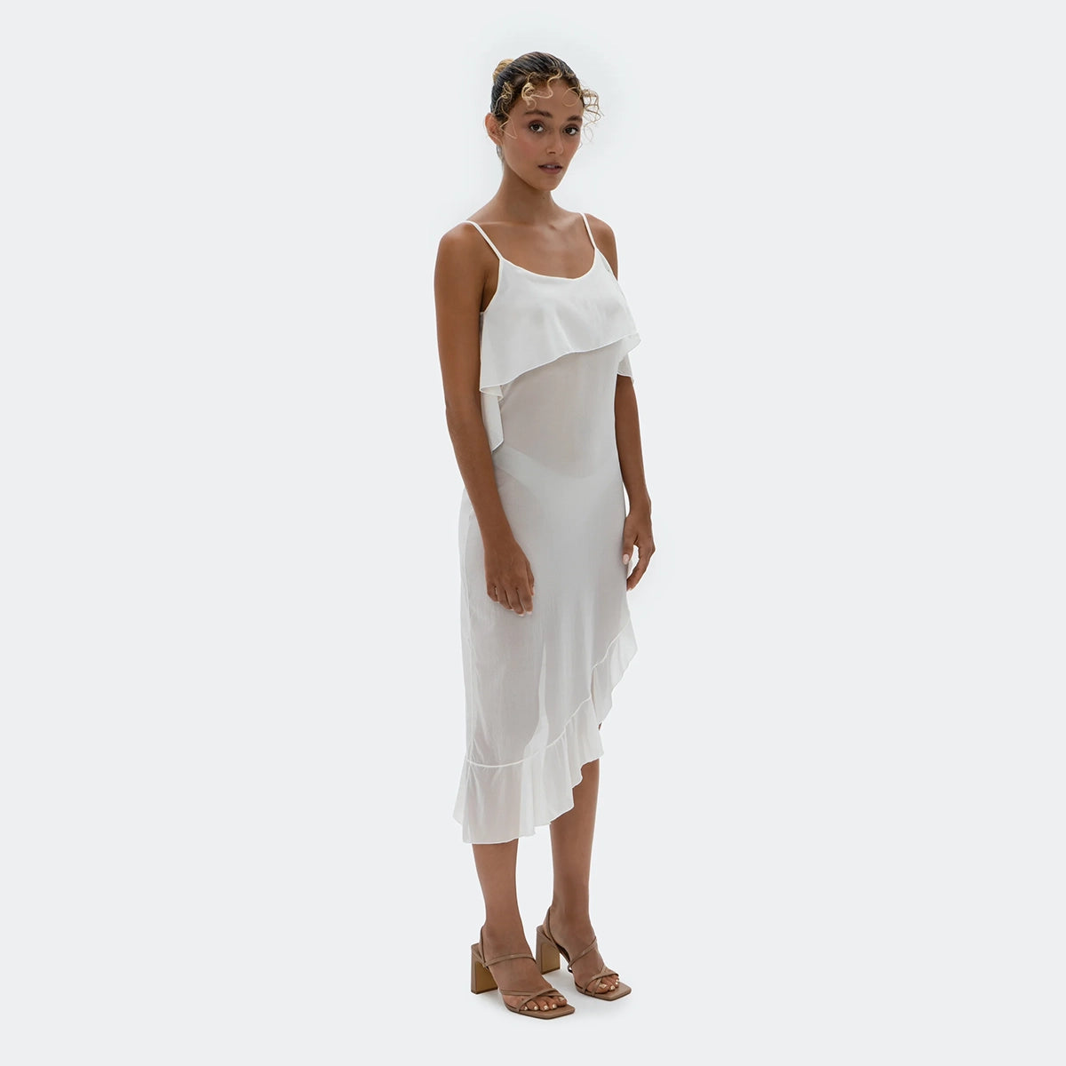 Silky Dress White
