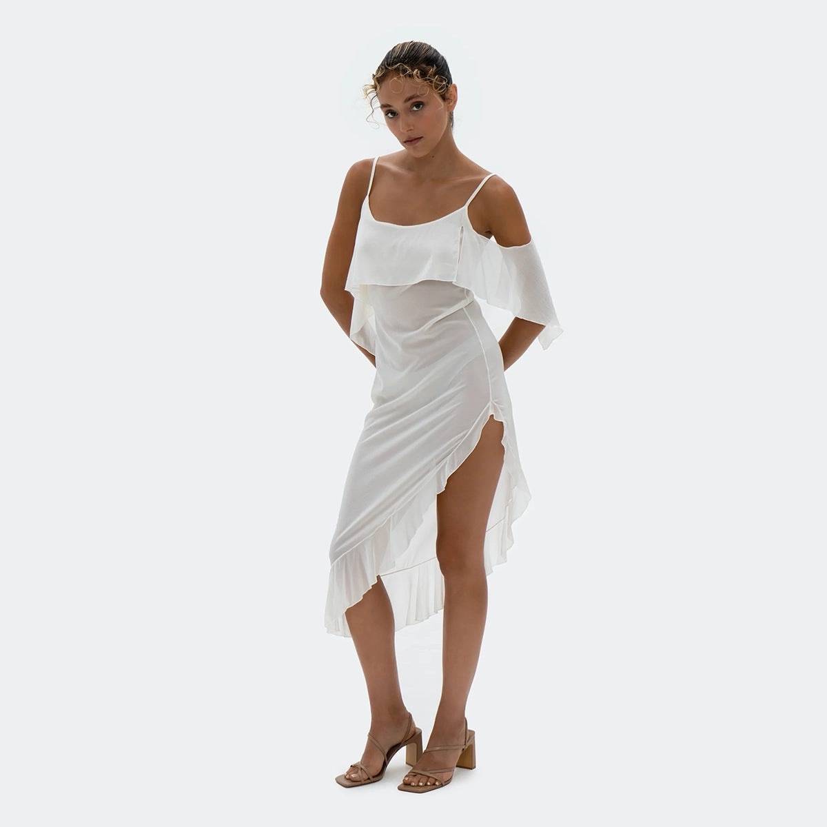Silky Dress White