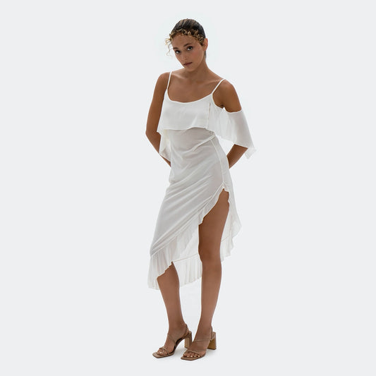 Silky Dress White