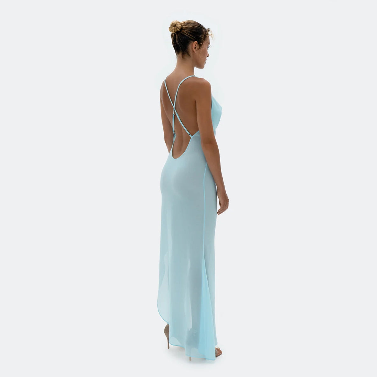 Luna Dress Bright Blue