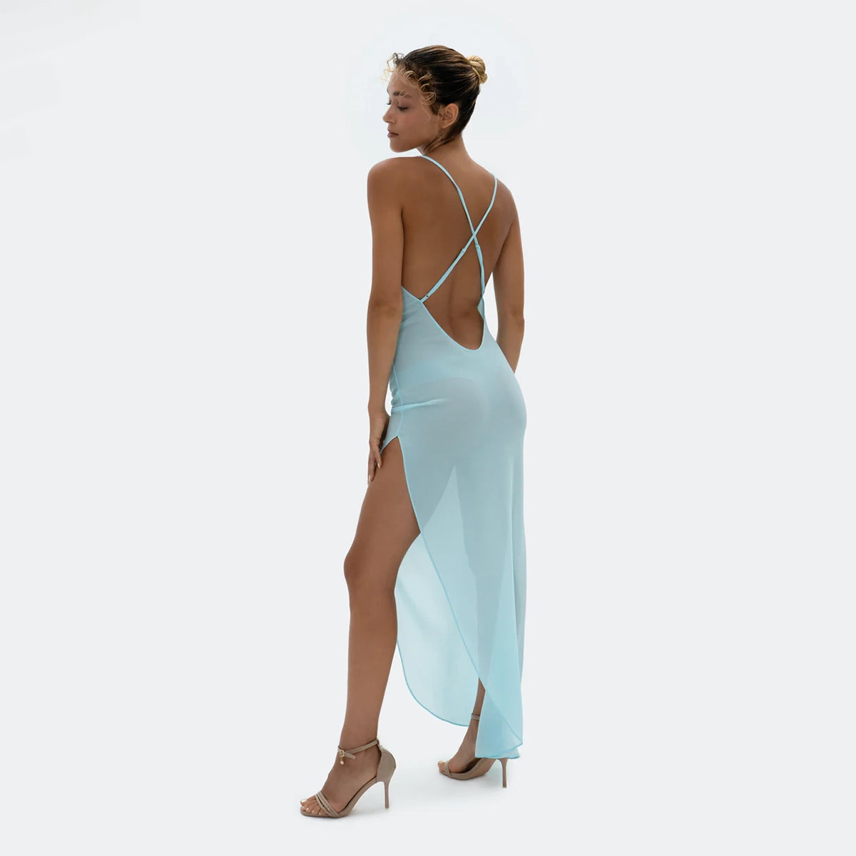 Luna Dress Bright Blue