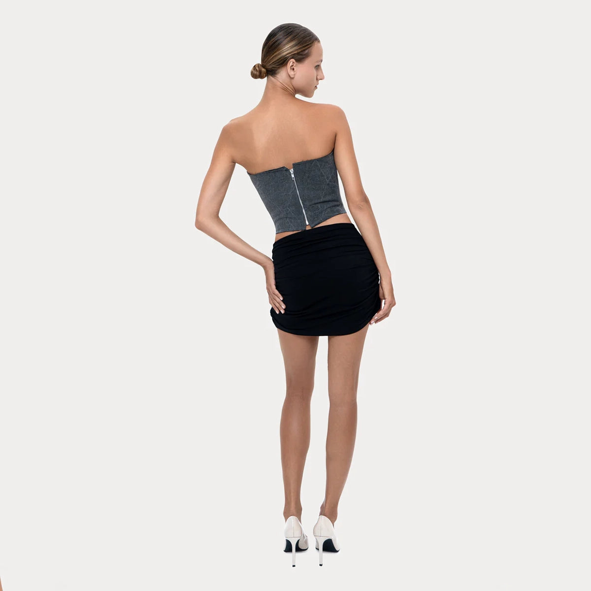 Butterfly Corset Grey