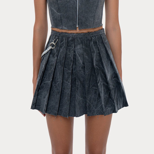 Skirt Worker Denim Grey