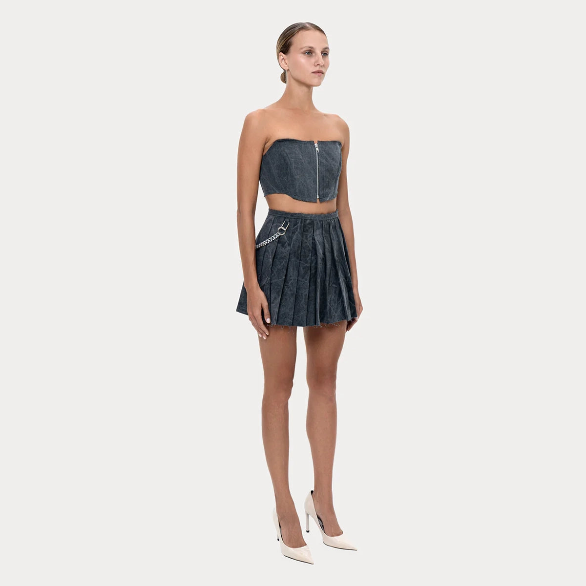 Mini Corset Grey