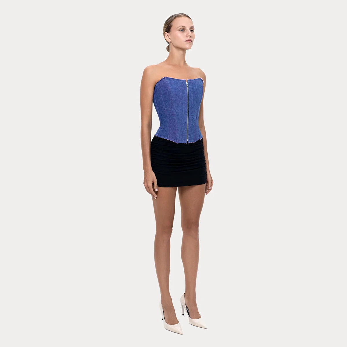 Long Slim Corset Purple