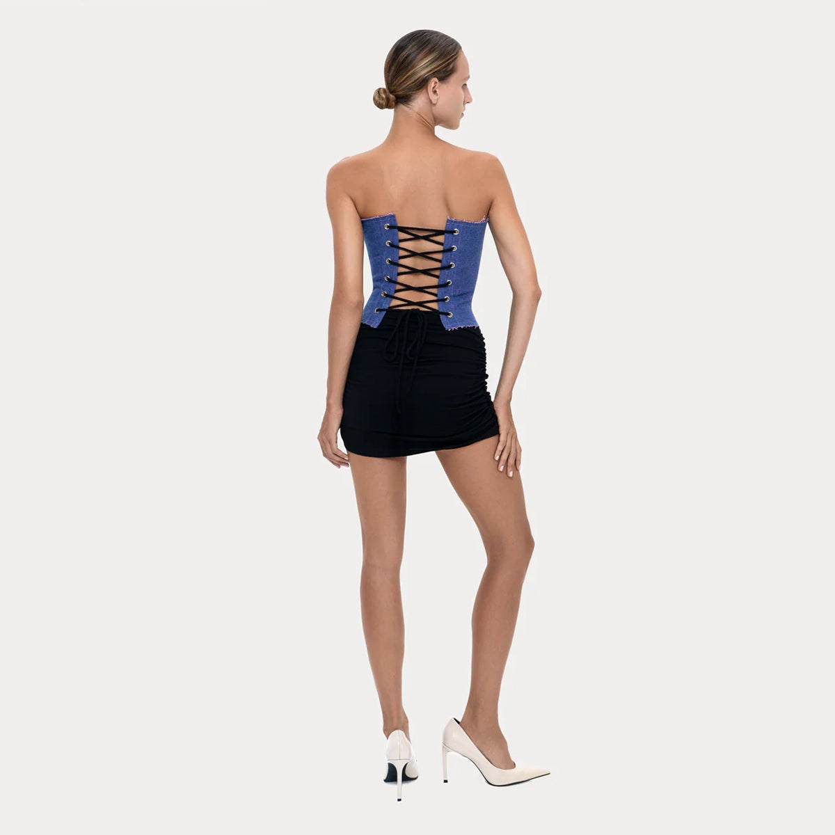 Long Slim Corset Purple