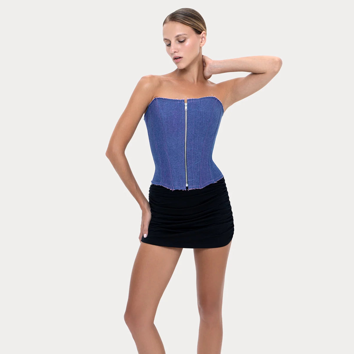 Long Slim Corset Purple