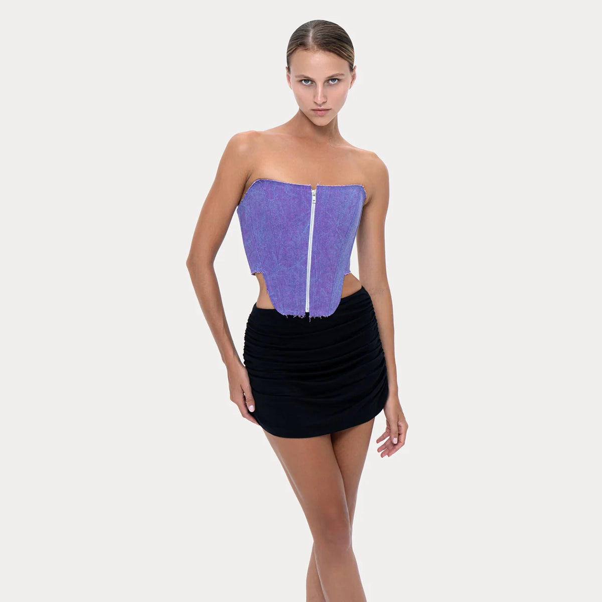 Long U Corset Violet