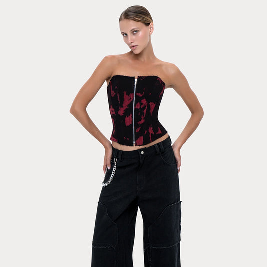 Long Slim Corset Blood Custom