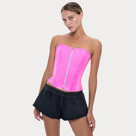 Long Slim Corset Pink