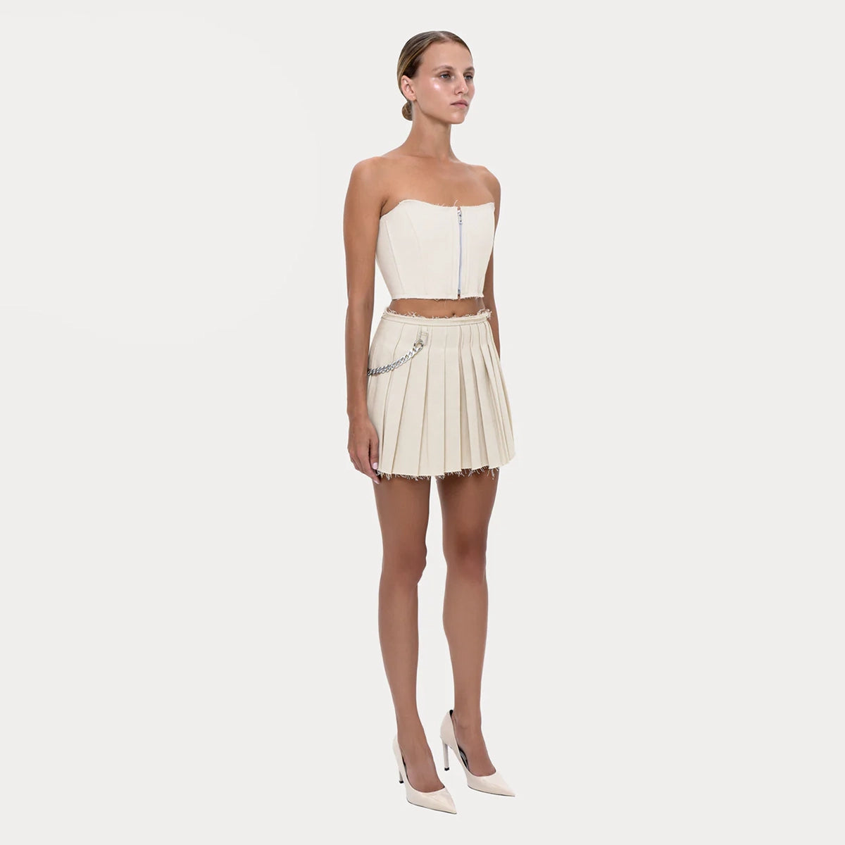 Short Corset Beige