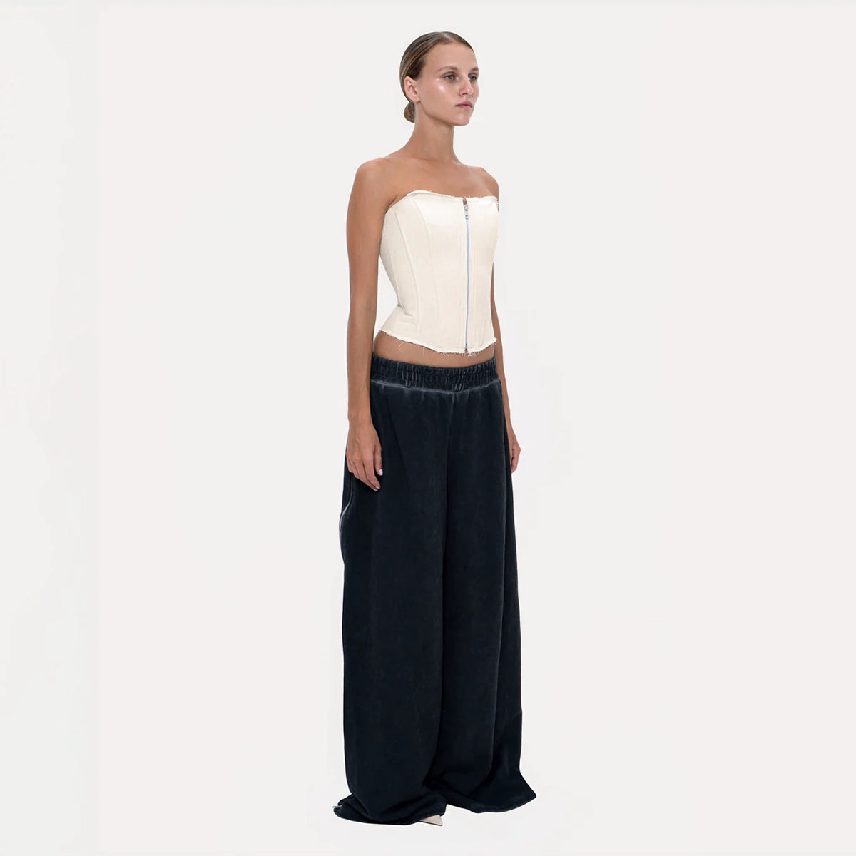 Long Slim Corset Beige