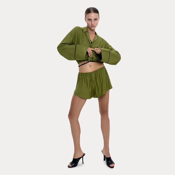 Pajamas Shirt Short Olive