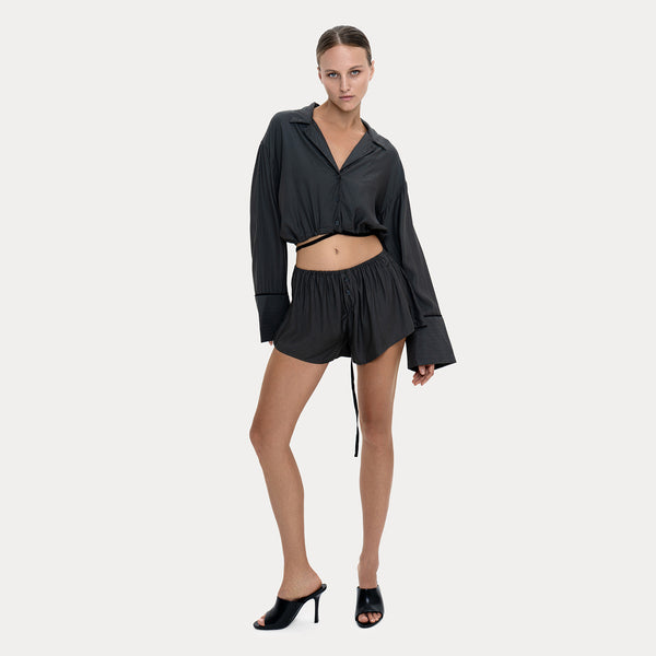 Pajamas Shirt Short Grey