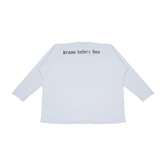 LONGSLEEVE SKULL PRINT WHITE