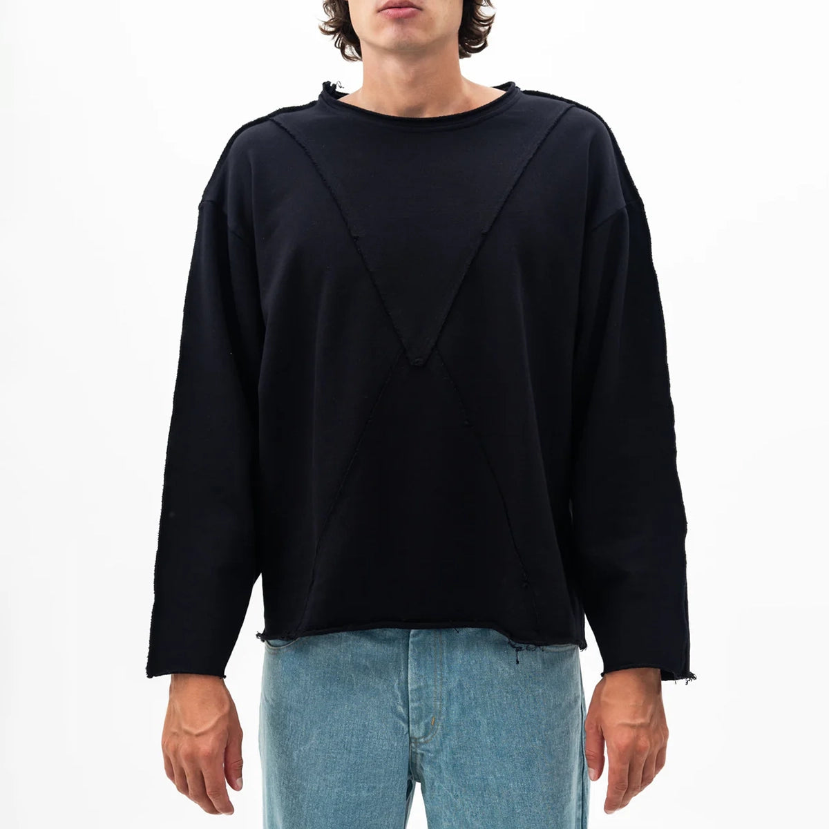 Longsleeve French Terry Black