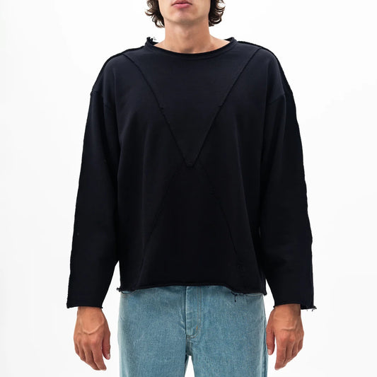 Longsleeve French Terry Black