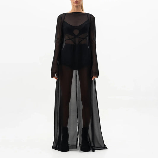 Chiffon Dress Black