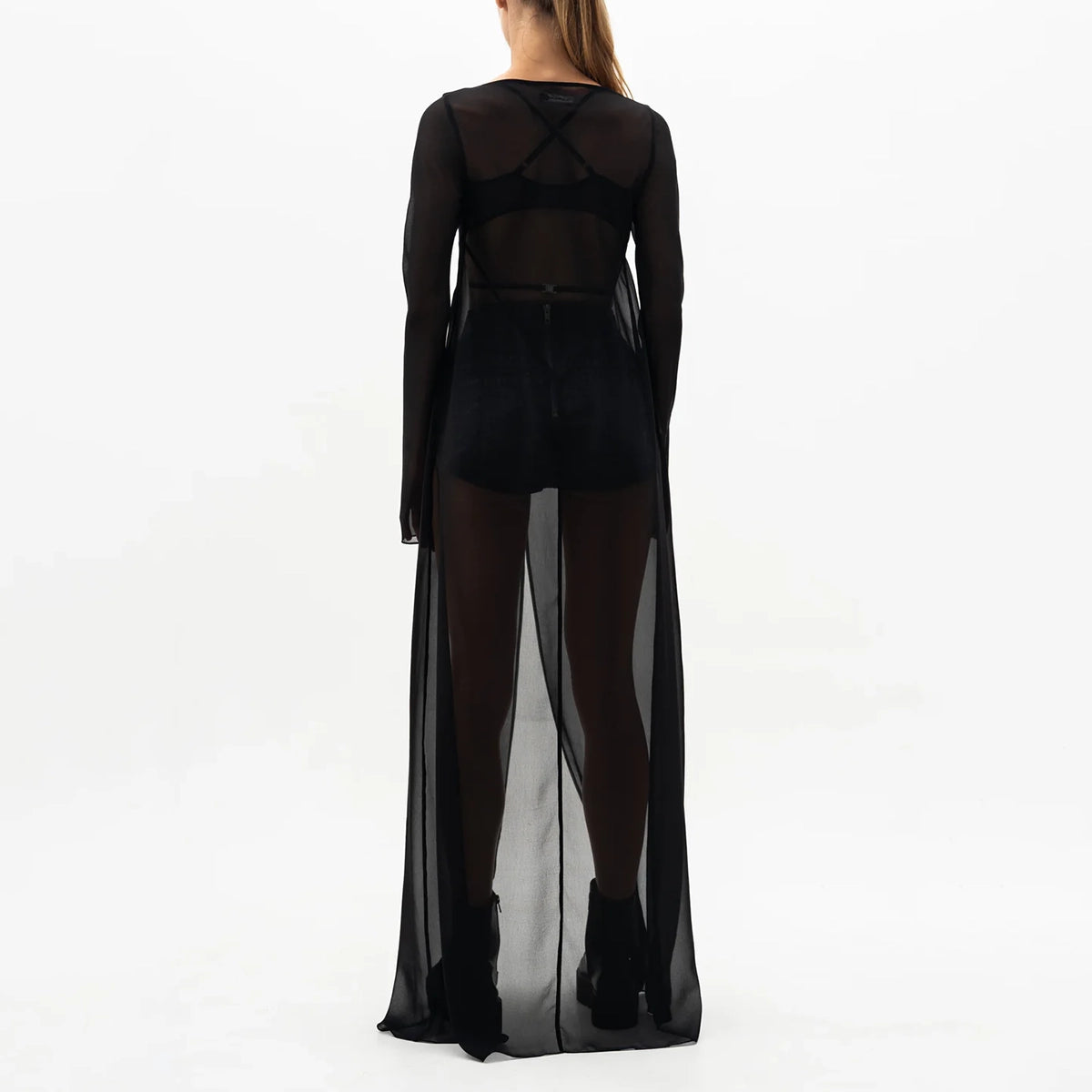 Chiffon Dress Black