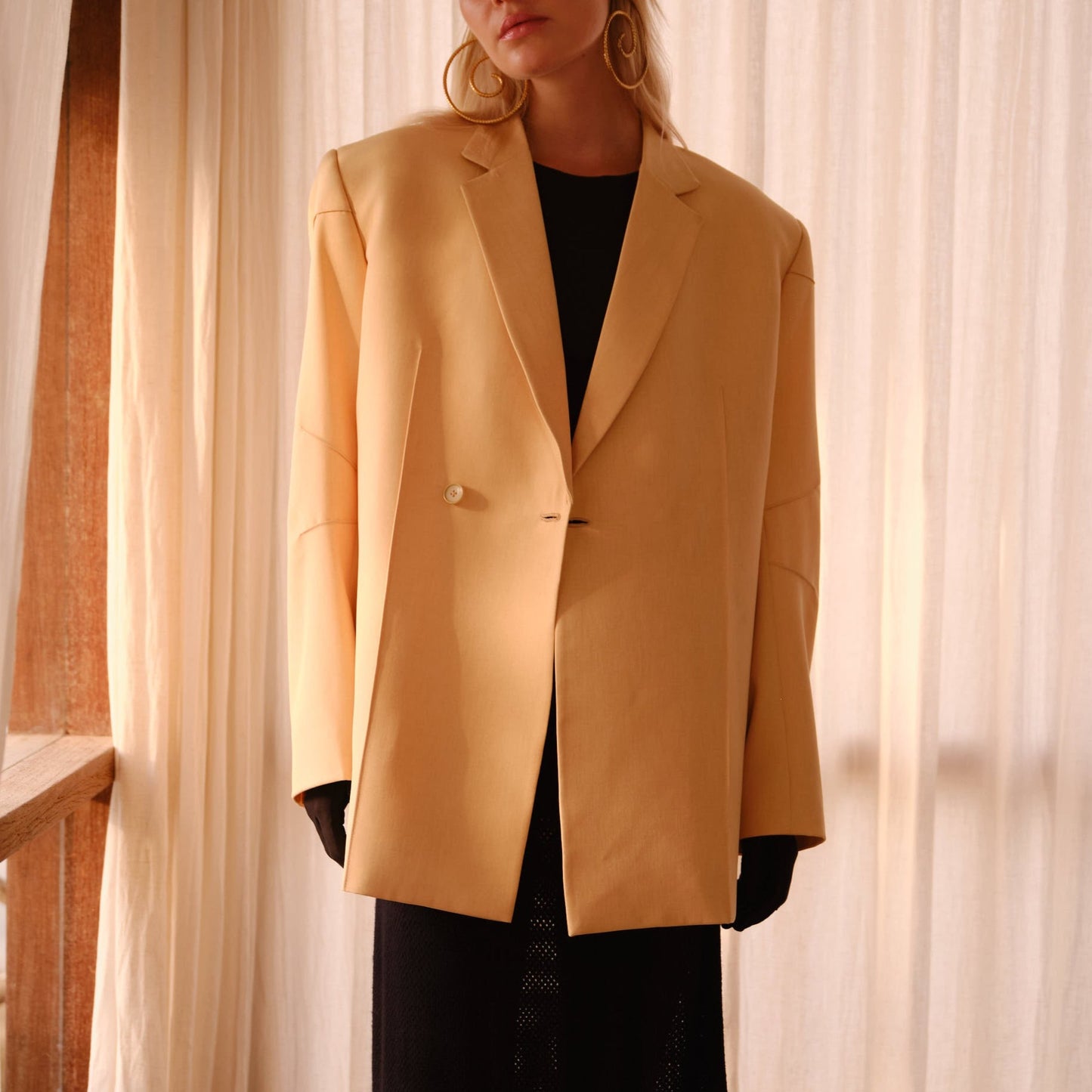 Beige line jacket