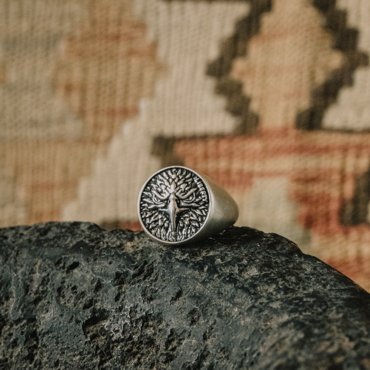 Liberty Eagle Signet Ring
