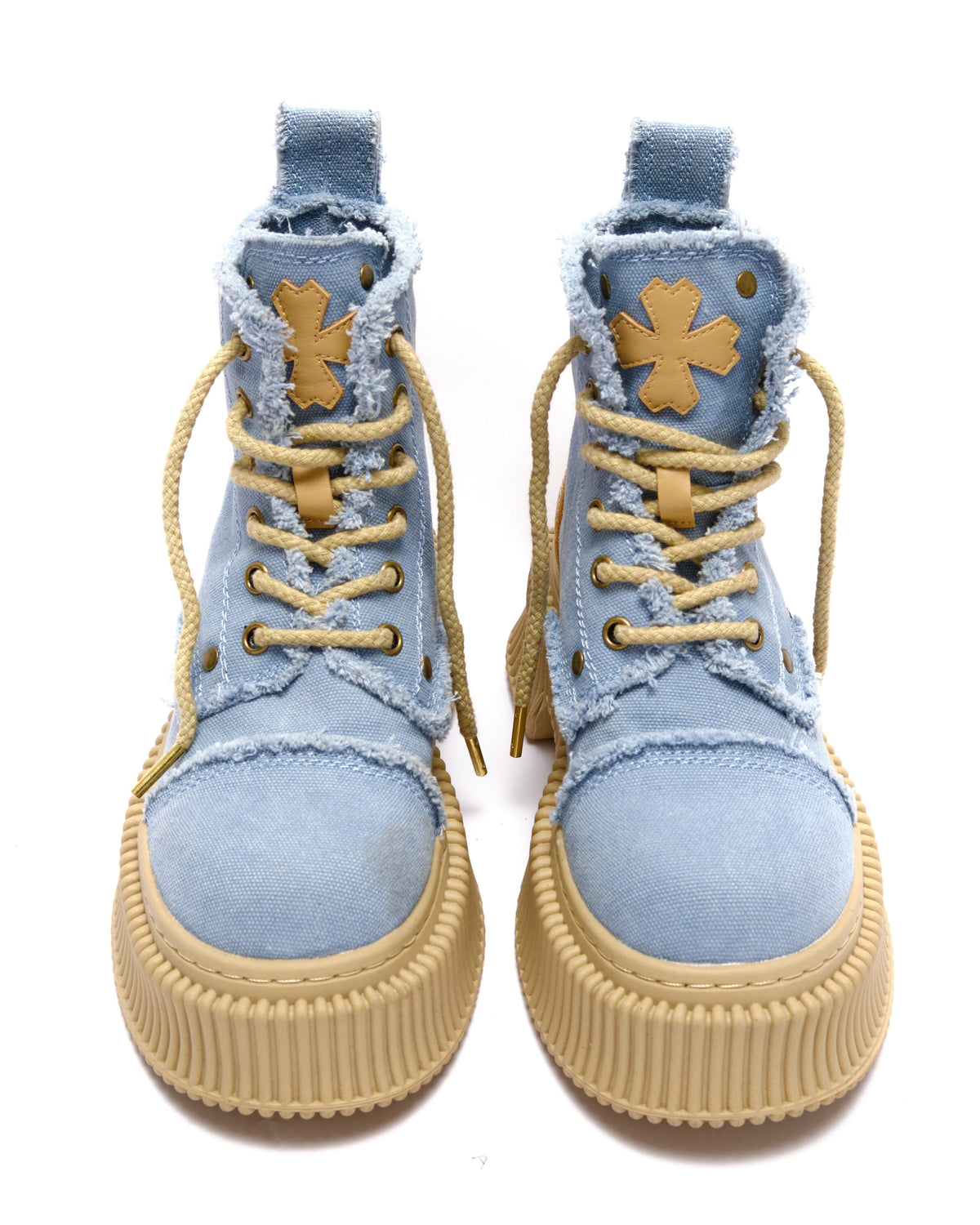 Denim Platform Boots