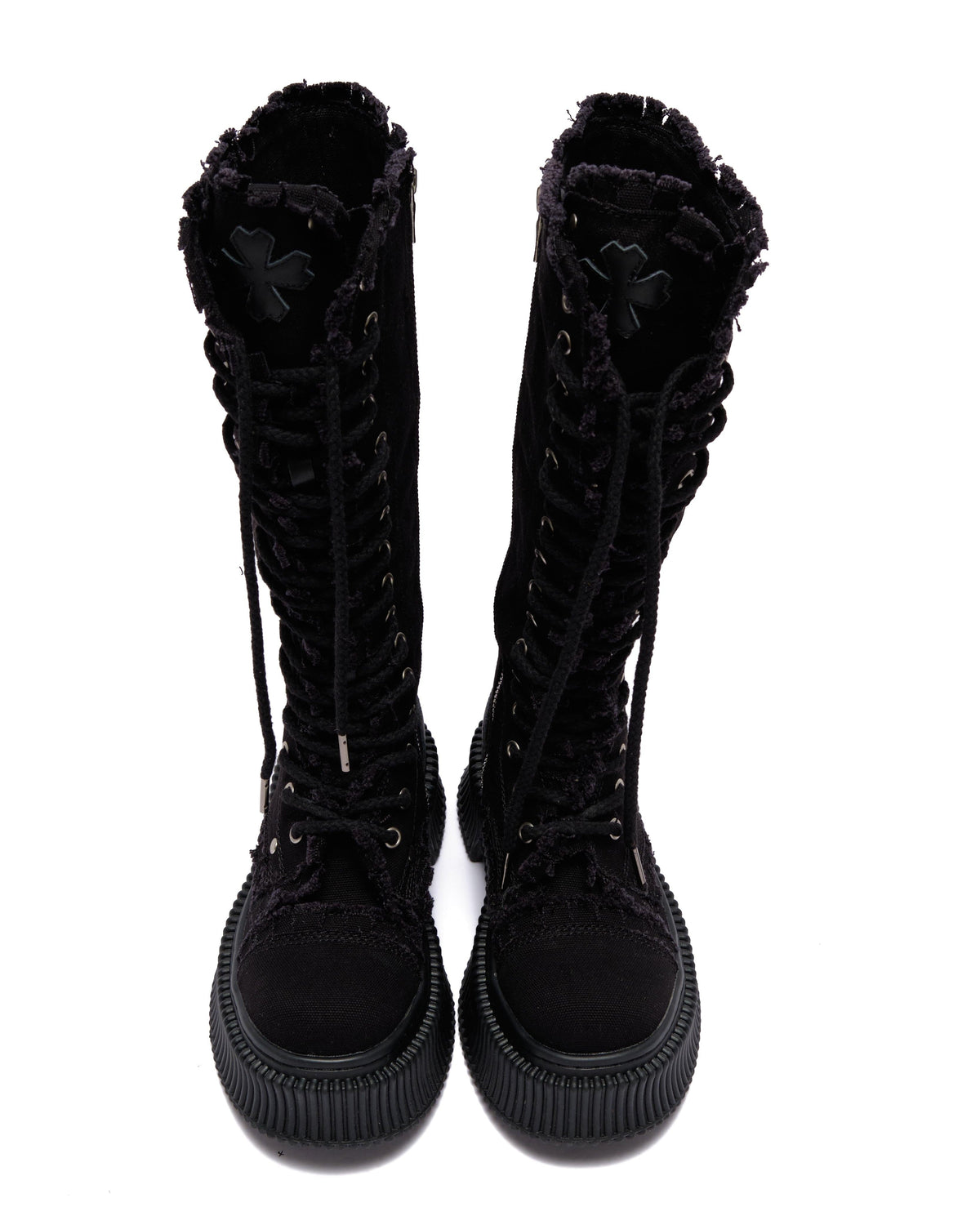 Black Canvas Boots