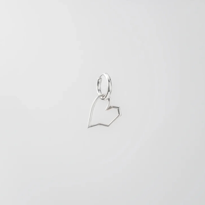 Earring classic + wired heart