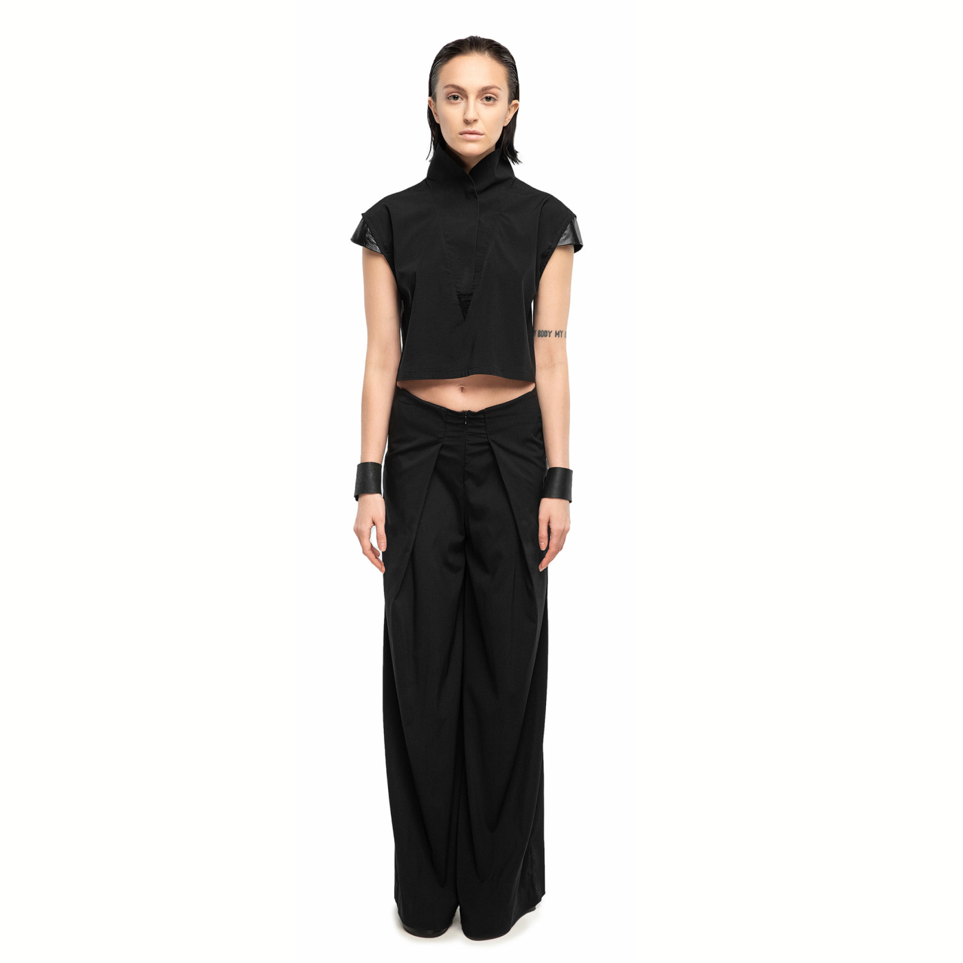 Futuristic crop blouse