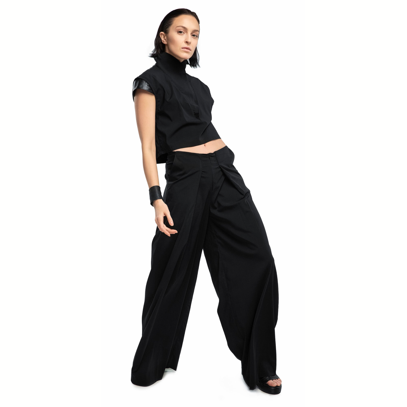 Futuristic crop blouse