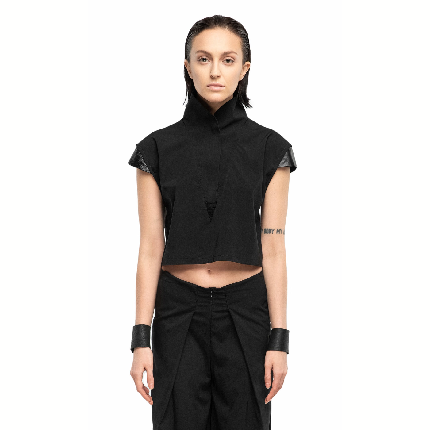 Futuristic crop blouse