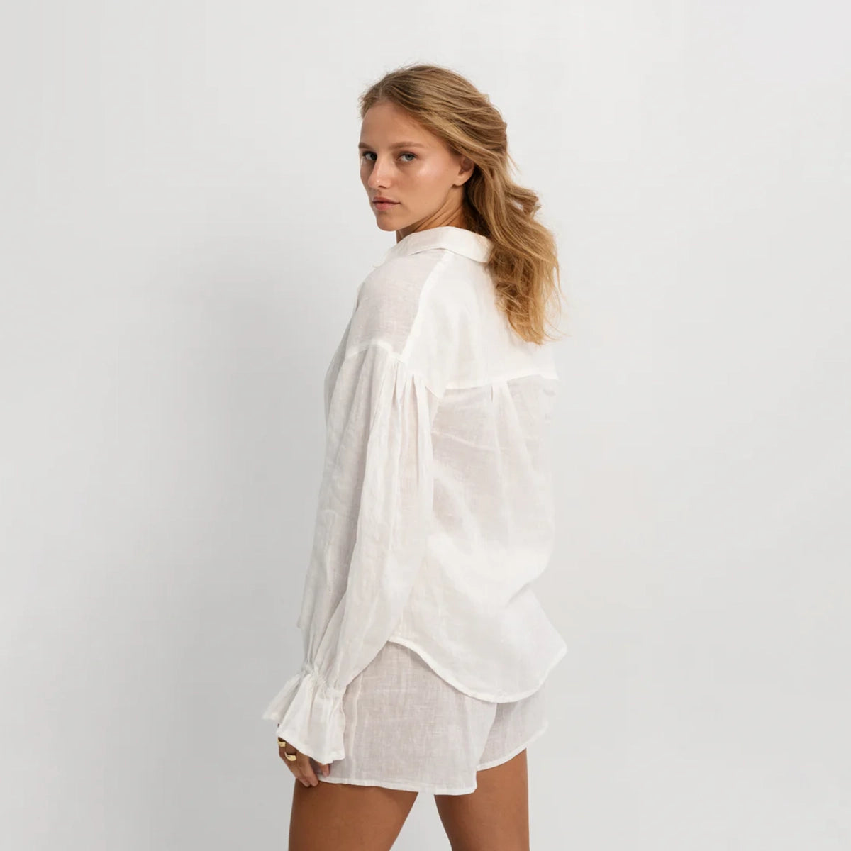 Parisian Linen Shirt in White