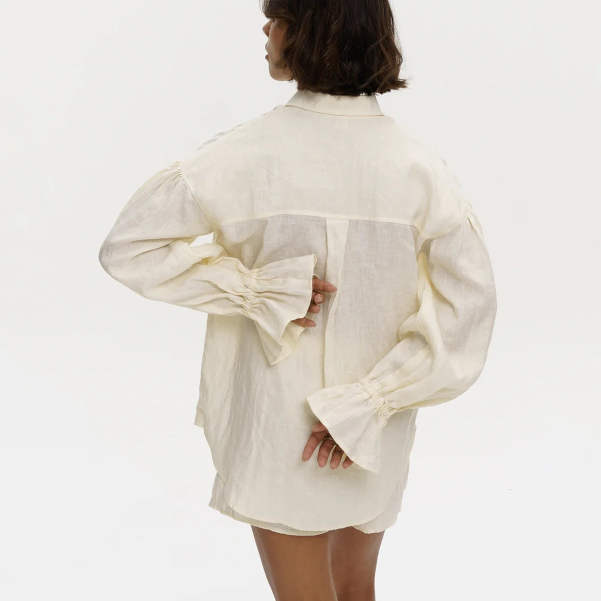 Parisian Linen Shirt in Cream