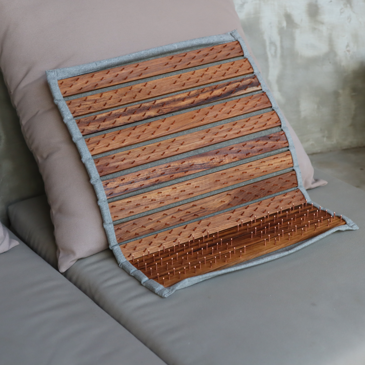 Carpet with nails