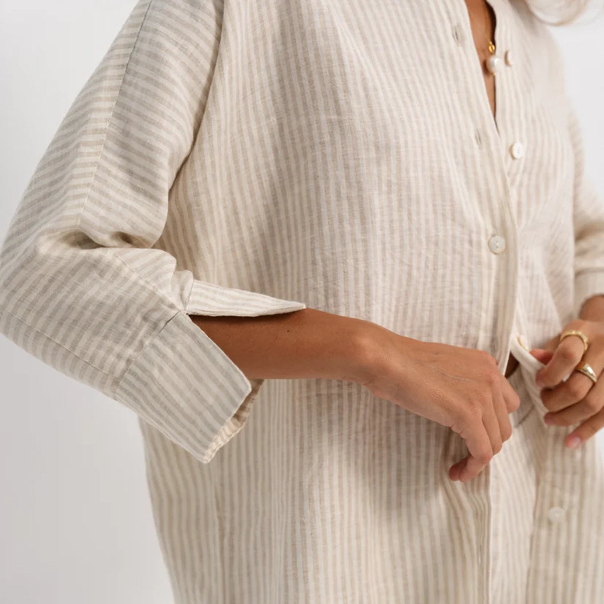 Blooming Linen Shirt in Stripe