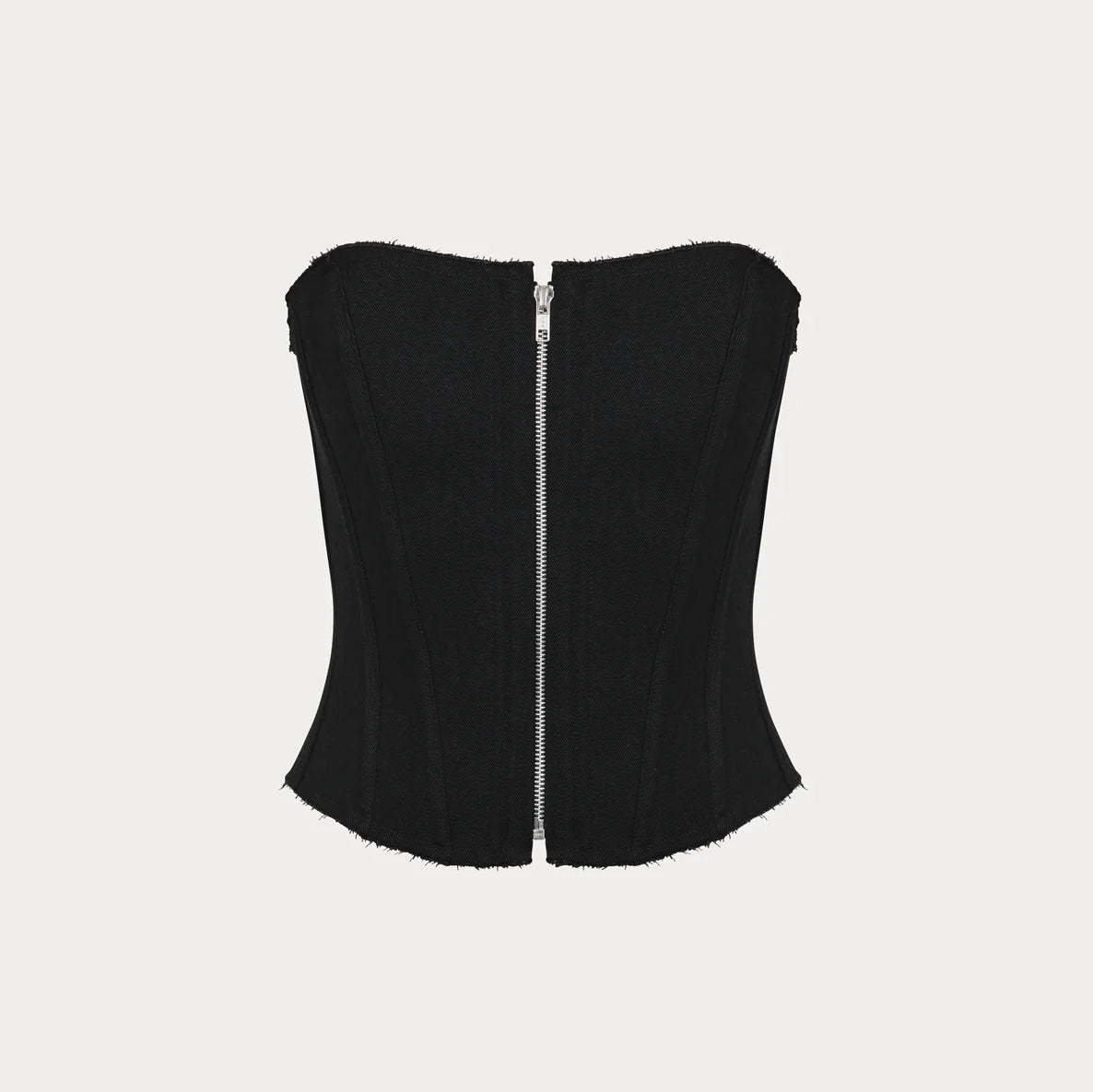 Long Slim Corset Black
