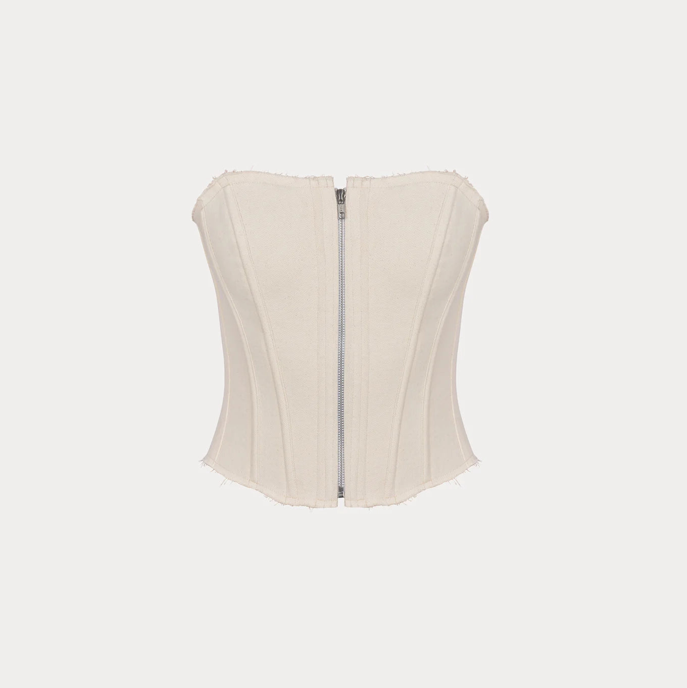 Long Slim Corset Beige