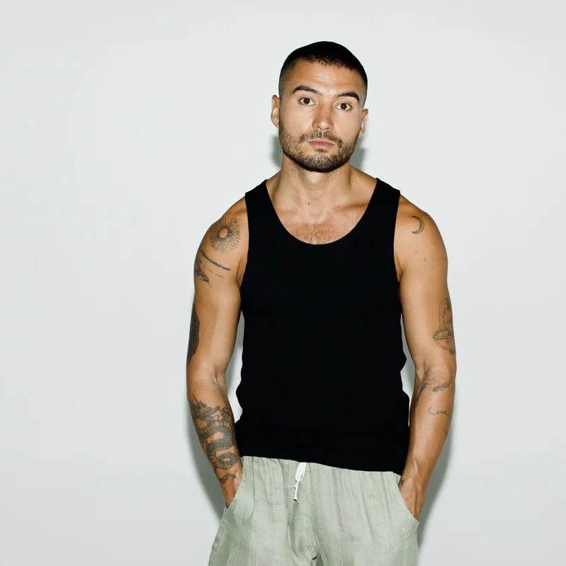 Ribbed singlet